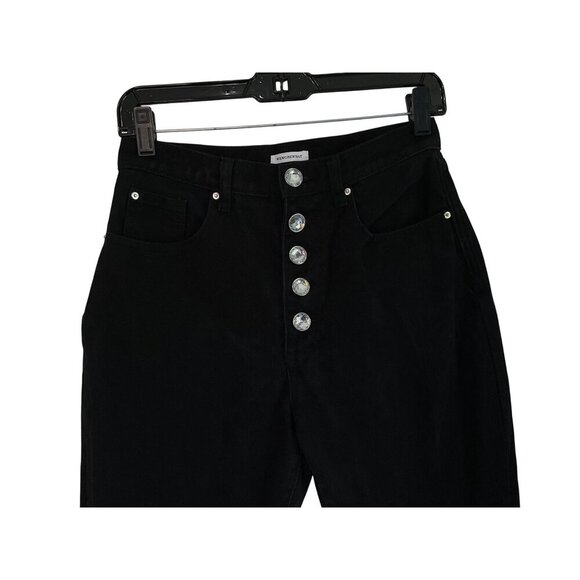 WeWoreWhat The Danielle Crystal Straight Jeans in Black 27 Womens Denim Pants - Picture 8 of 15